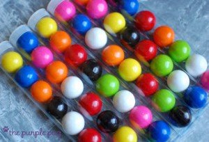 gumball party favor tubes