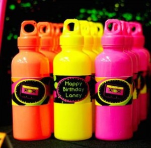 Neon Water Bottles