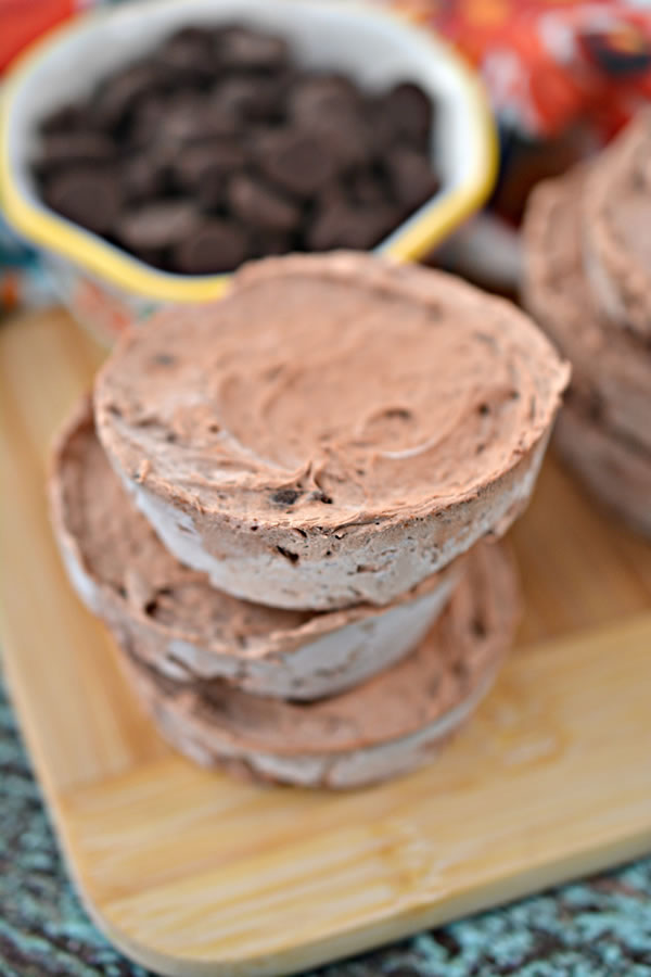 3 Ingredient Keto Chocolate Pudding Ice Cream Cookies - The BEST Low Carb Flourless Keto Chocolate Chip Cookies {Easy - No Bake Fat Bomb}